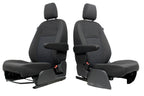 2015 - 2026 Ford Transit Front Seats, Charcoal Cloth w/ Heated Power Driver Seat
