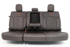 2015-2022 Ford F150 Super Duty Seats Set, King Ranch Java Brown Leather Crew Cab