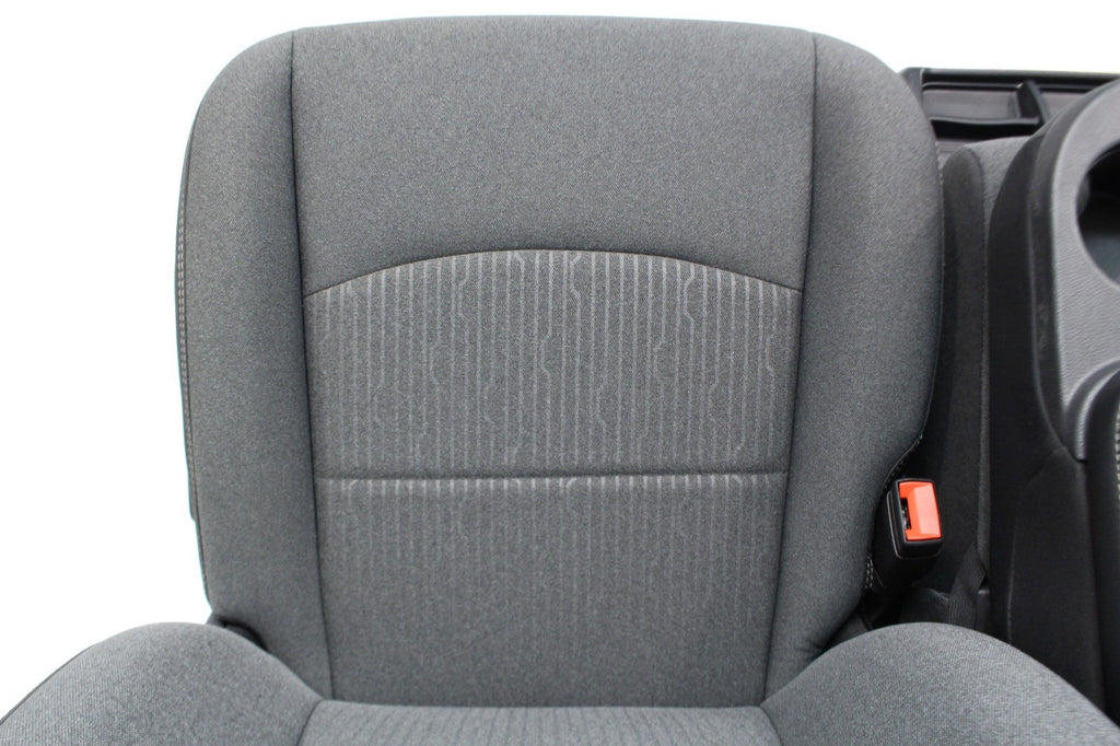 2019 - 2024 Ram HD Front Bench Seat, Diesel Gray Cloth Manual w Center Jump Seat