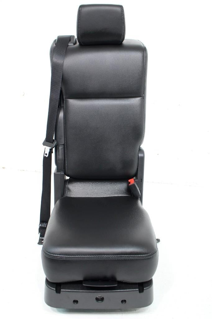 1999 - 2016 Ford Super Duty Seats Set, Crew Lariat Black Leather Power Heat Cool