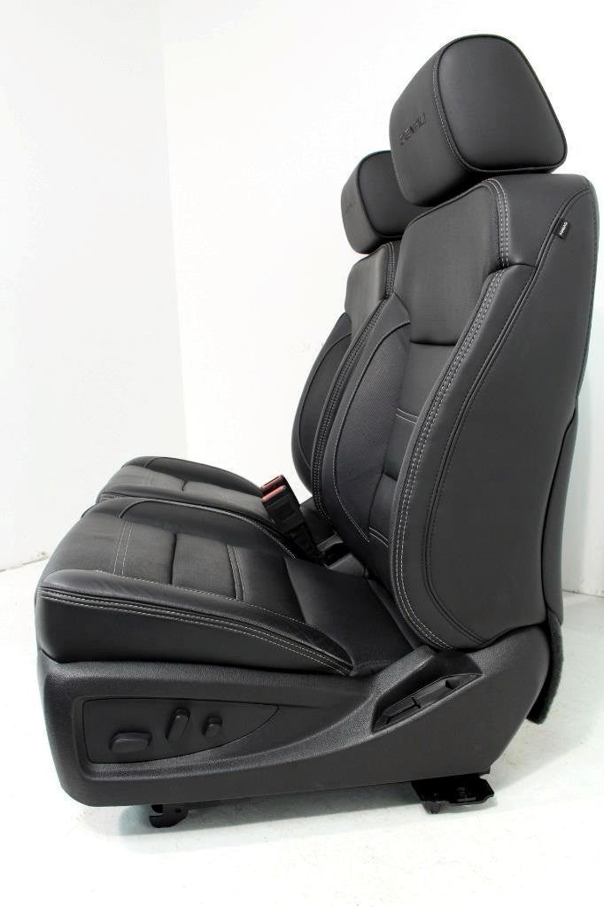2015-2017 GMC Yukon Denali Front Seats, OEM Black Leather Heated Cooled