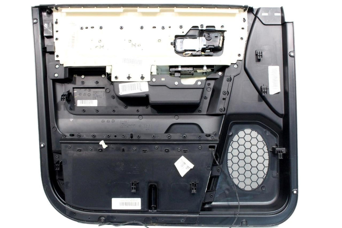 2013-2018 Ram Crew Cab Door Panel Set, Laramie Black Leather & Wood w/ Switches