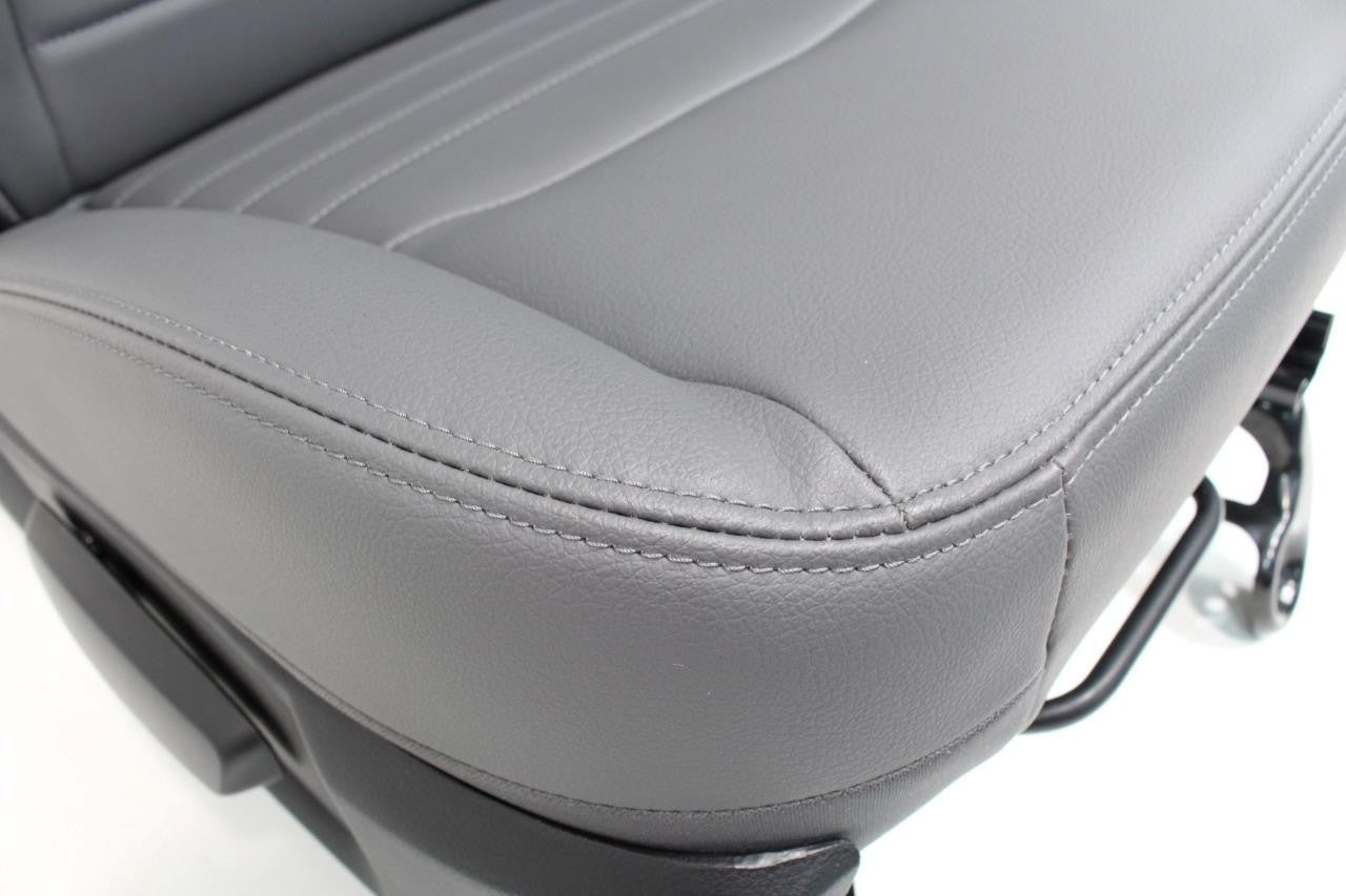 2009 - 2018 Dodge Ram Front Seats, Gray Vinyl Manual Bench w/ Center Fits 2002+