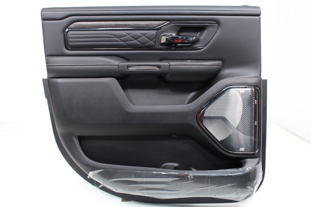 2019-2026 Ram 1500 Door Panels, Crew Cab Limited Black Quilted Leather, 0 MILES