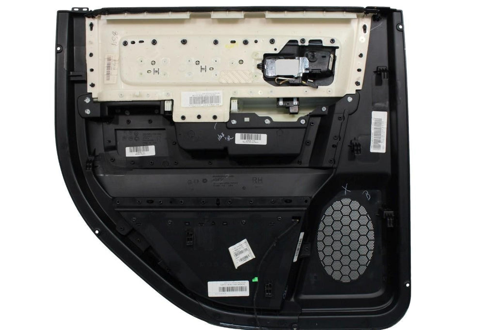 2013-2018 Ram Crew Cab Door Panel Set, Laramie Black Leather & Wood w/ Switches