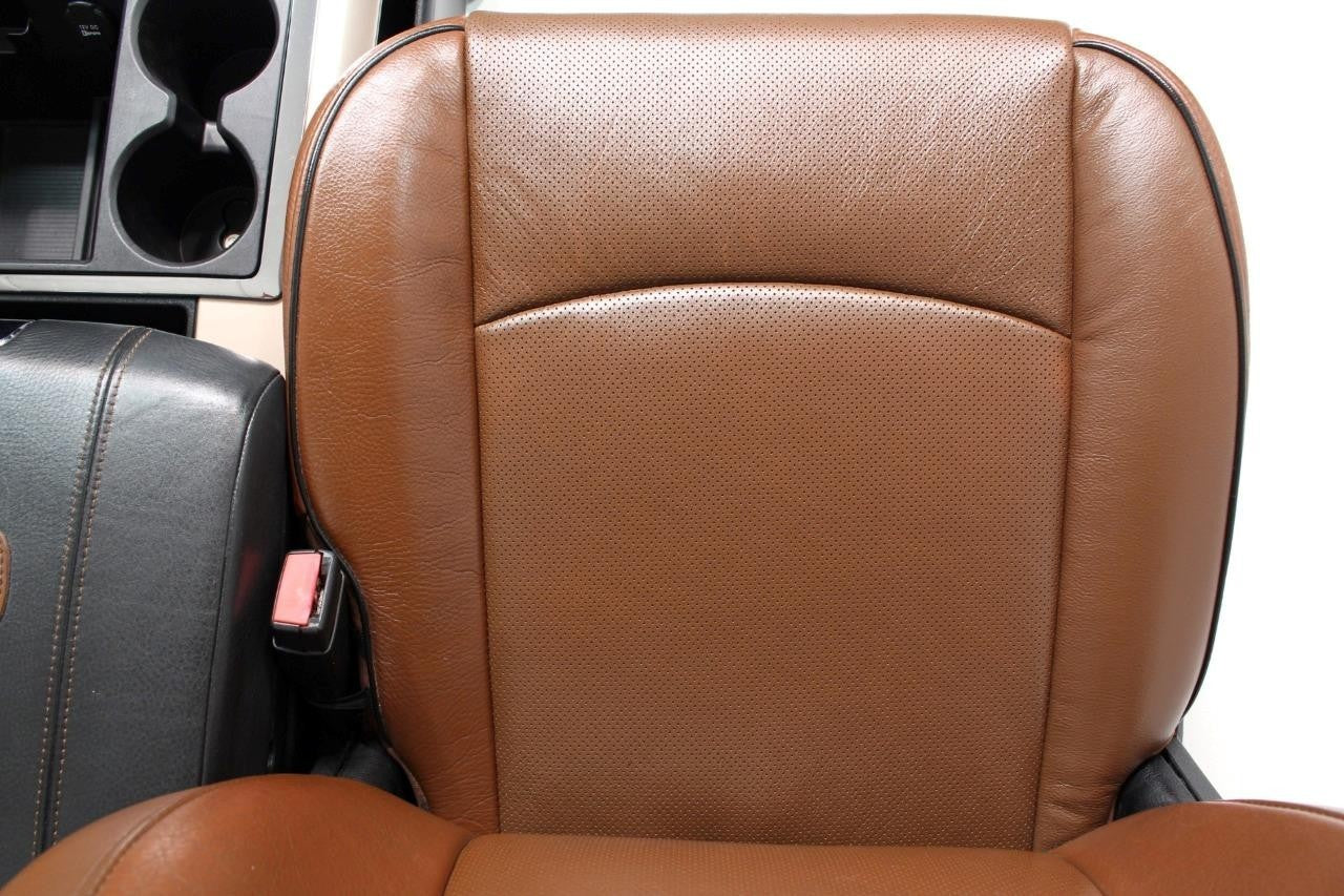 2002 - 2018 Ram Longhorn Seats Set, Crew Cab Cattle Brown Leather Heat & Cool