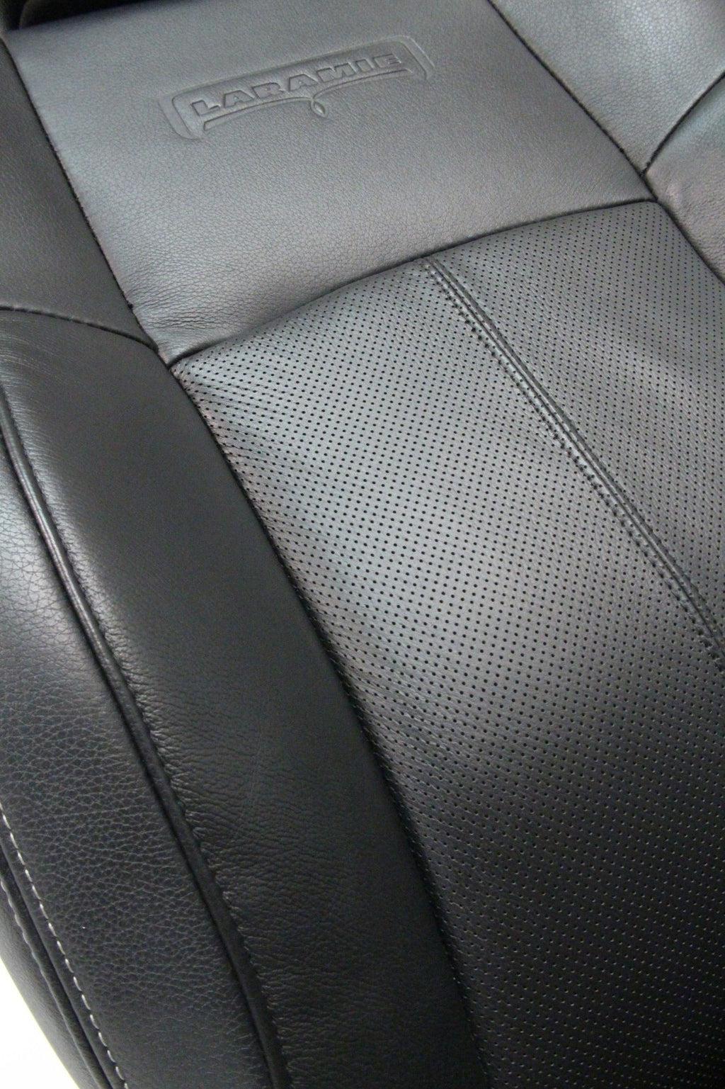 2002 - 2018 Ram Front Seats, Laramie Black Leather Heated Cooled w/ Memory