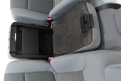 1999-2016 Ford Super Duty Steel Gray Cloth Seats with Center Console Jump Seat