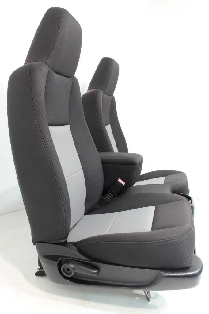 1998 - 2010 Ford Ranger Seats, 60-40 Split Bench, Black Gray Cloth, Regular Cab
