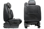1999 - 2007 Chevy Silverado Seats, OEM Powered Heated Dark Pewter Leather