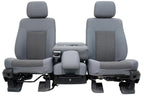 1999 - 2016 Ford Super Duty Front Seats, XLT Steel Gray Cloth Power w/ Jumpseat