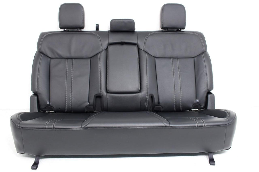 2019 - 2023 Ford Ranger Seat Set, Lariat Heated Black Leather Front & Rear OEM