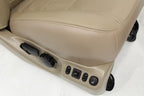 1999 - 2007 Ford Super Duty Crew Seats Set, Power Heat Bucket Tan Leather Lariat