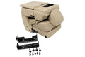 2015 - 2022 Ford F150 Super Duty Center Jumpseat, Camel Tan Leather w/ Brackets