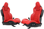 2020 - 2025 Chevy Corvette C8 Seats GT1 Adrenaline Red Leather 8-Way Power
