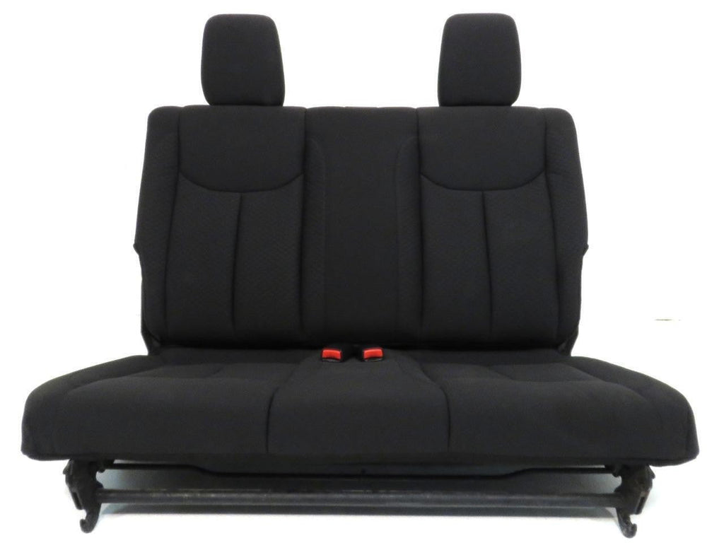 2007 - 2018 Jeep JK Wrangler 2-Door Rear Seat, OEM Black Cloth Folding Bench