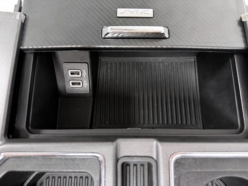 15-22 F150 Super Duty Center Console & Install Kit - Lariat Black Gray Rear Heat