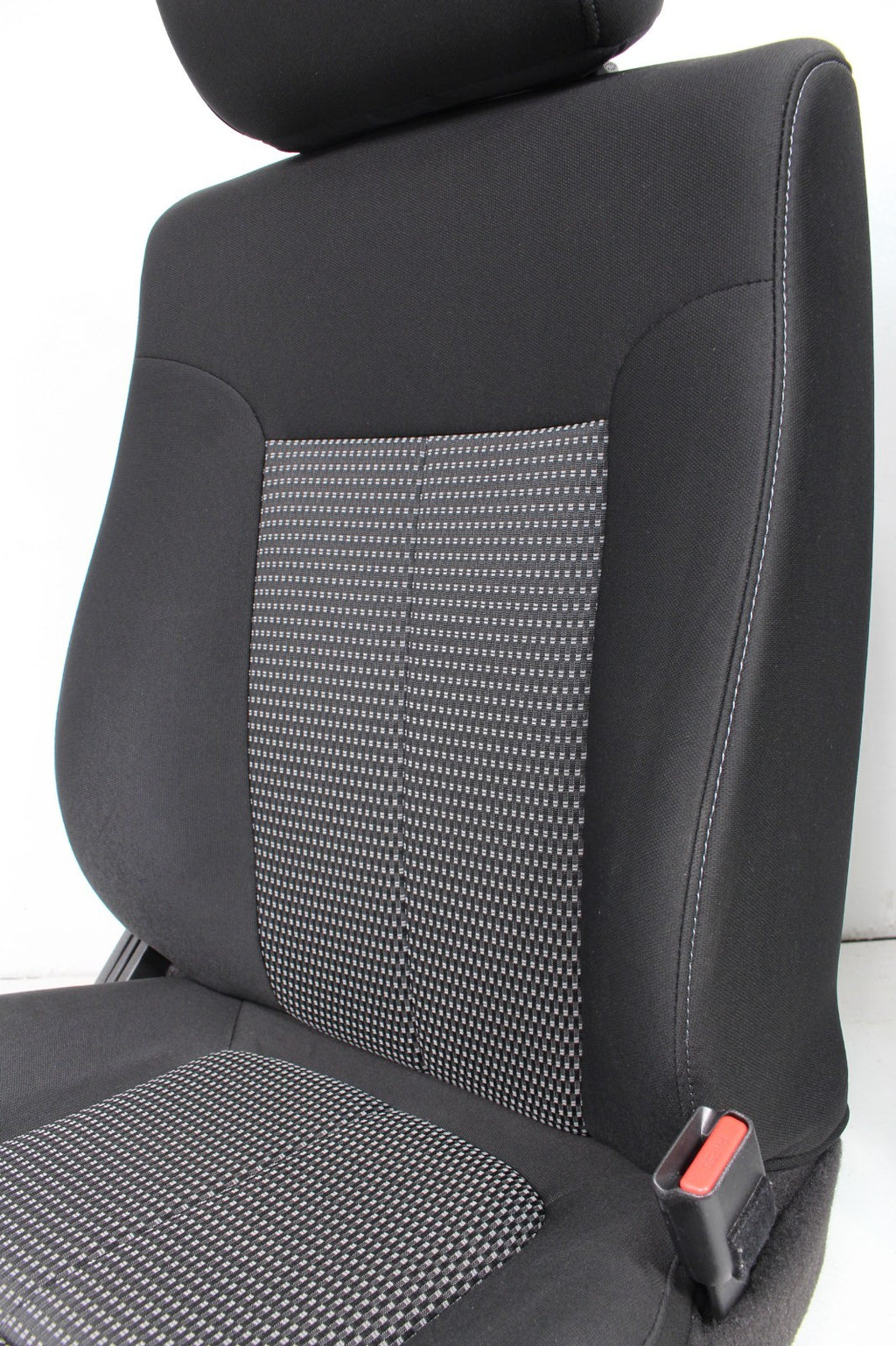2009 - 2014 Ford F150 Front Seats, XL Black Gray Two-Tone Cloth, w/ Lumbar
