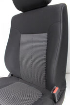2009 - 2014 Ford F150 Front Seats, XL Black Gray Two-Tone Cloth, w/ Lumbar