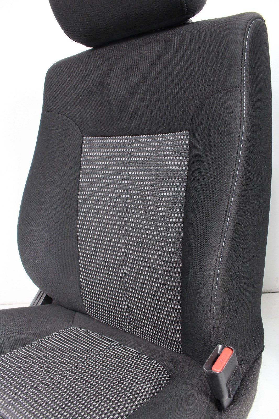 2009 - 2014 Ford F150 Front Seats, XL Black Gray Two-Tone Cloth, w/ Lumbar