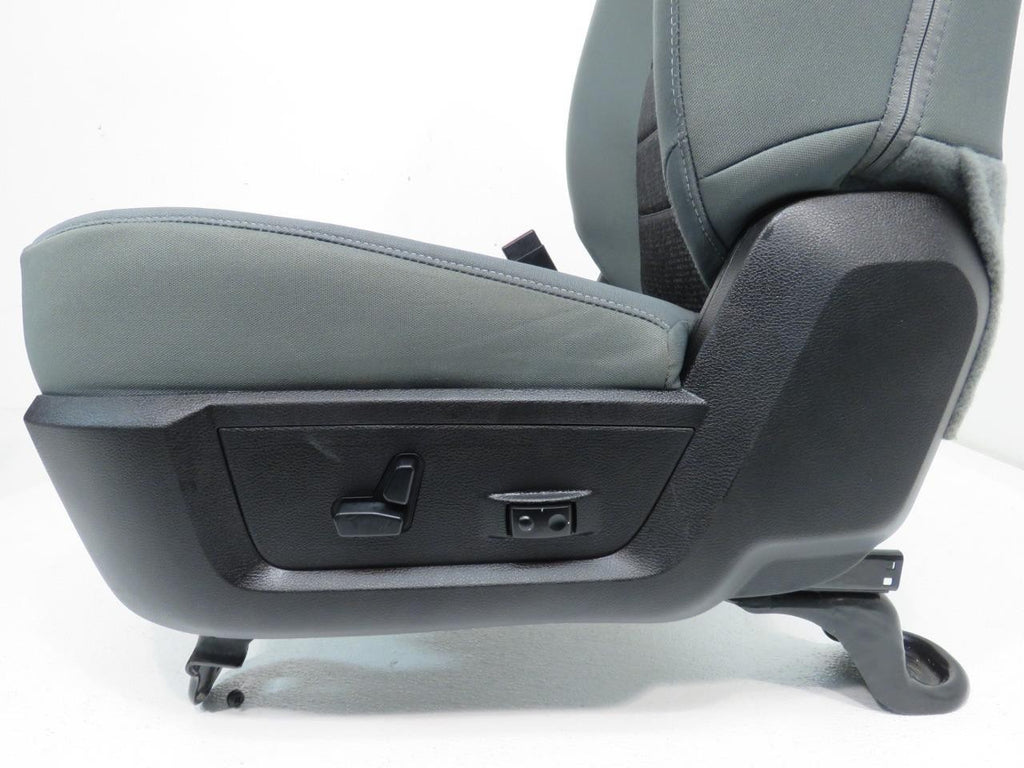 2009 - 2018 Dodge Ram Front Bucket Seats, Diesel Gray Cloth, OEM Powered 10-Way