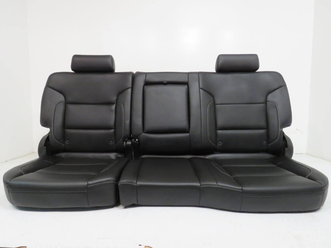 2014 - 2019 GM Sierra Silverado LTZ Seats, Front Rear Black Leather, Heat & Cool