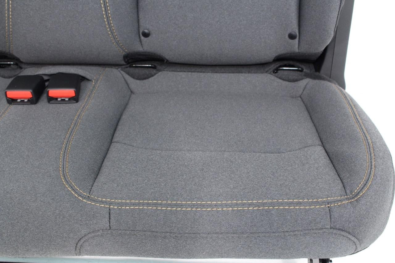2019 - 2024 Jeep Wrangler JL 2-Door Dark Gray YY4 Cloth Rear Bench Seat MINT OEM