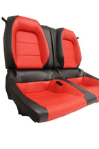 2015 - 2023 Ford Mustang Seats Set, GT Premium Coupe - Showstopper Red Leather