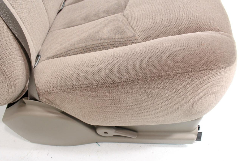 1999 - 2006 Sierra Silverado Front Seats, Power Tan Cloth Split Bench w Jumpseat