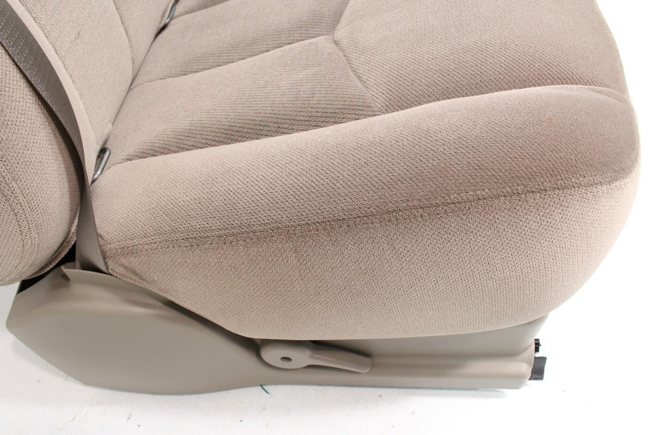 1999 - 2006 Sierra Silverado Front Seats, Power Tan Cloth Split Bench w Jumpseat