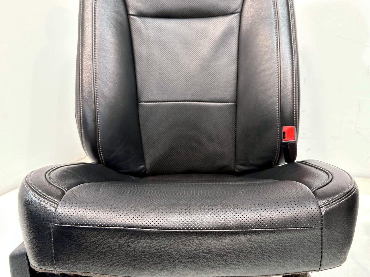 2017-2022 Ford Super Duty Lariat Front Seats, Black Leather Heat Ventilated