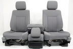 2009 - 2014 Ford F150 Front Seats w/ Jump Seat, XLT Gray Cloth w/ Power Driver