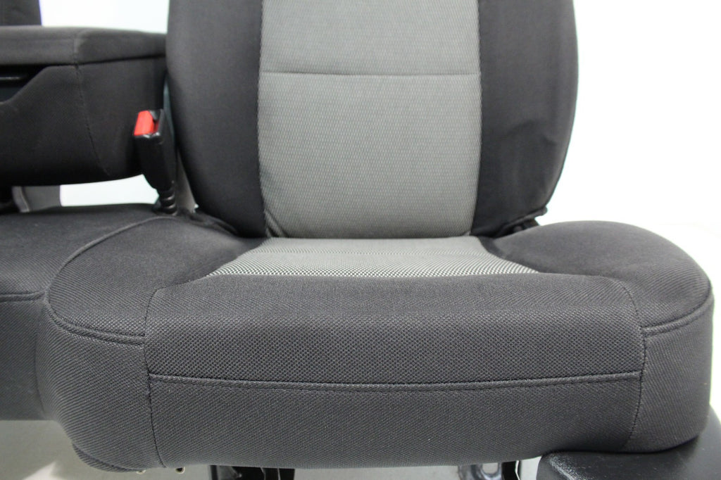 1998 - 2009 Ford Ranger Seats, 60-40 Split Bench, Black Gray Cloth, Extended Cab