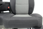 1998 - 2009 Ford Ranger Seats, 60-40 Split Bench, Black Gray Cloth, Extended Cab