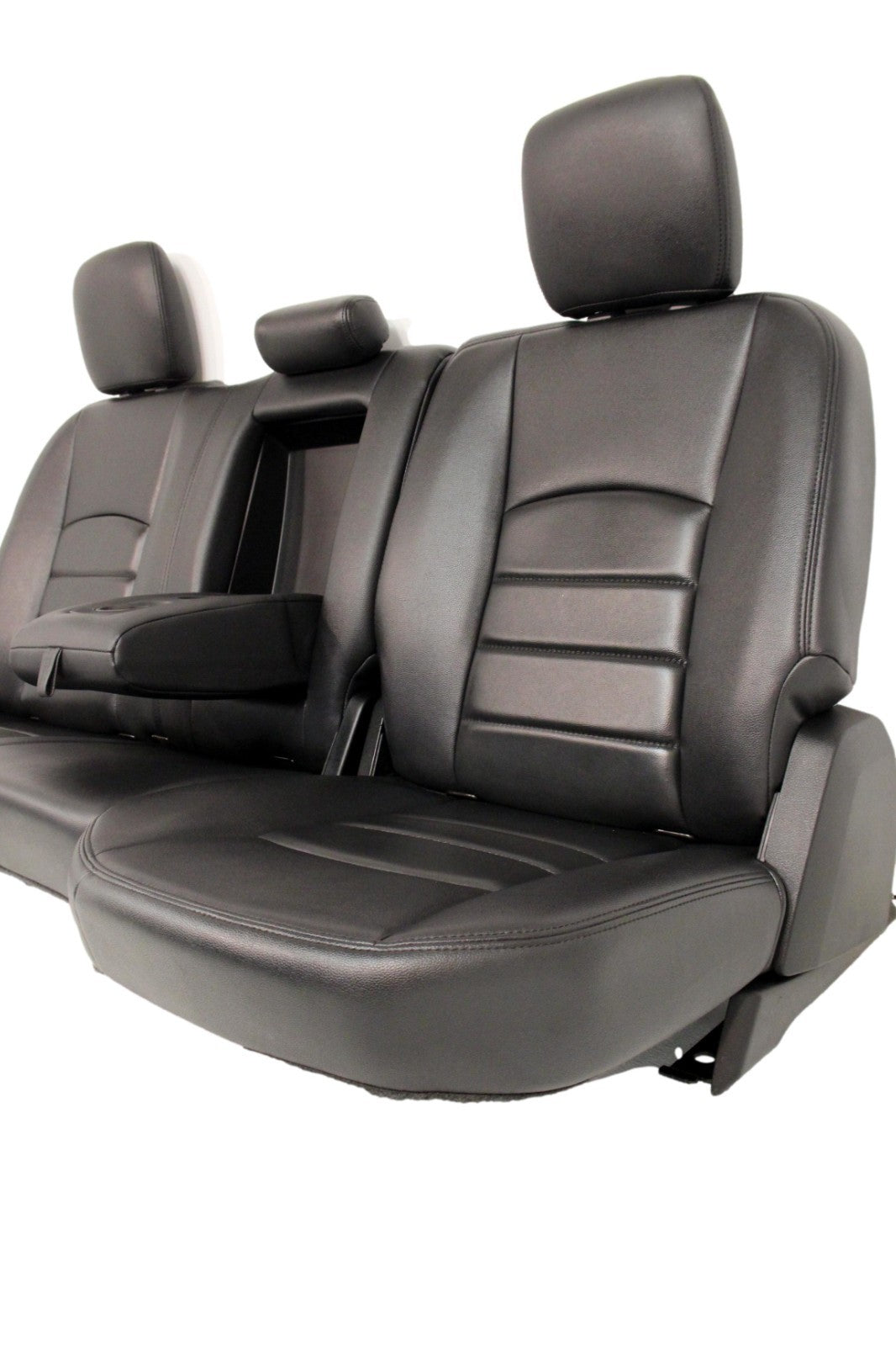 2002 - 2018 Dodge Ram Seats Set, Crew Cab Roadwire Black Leather w/ Power Driver