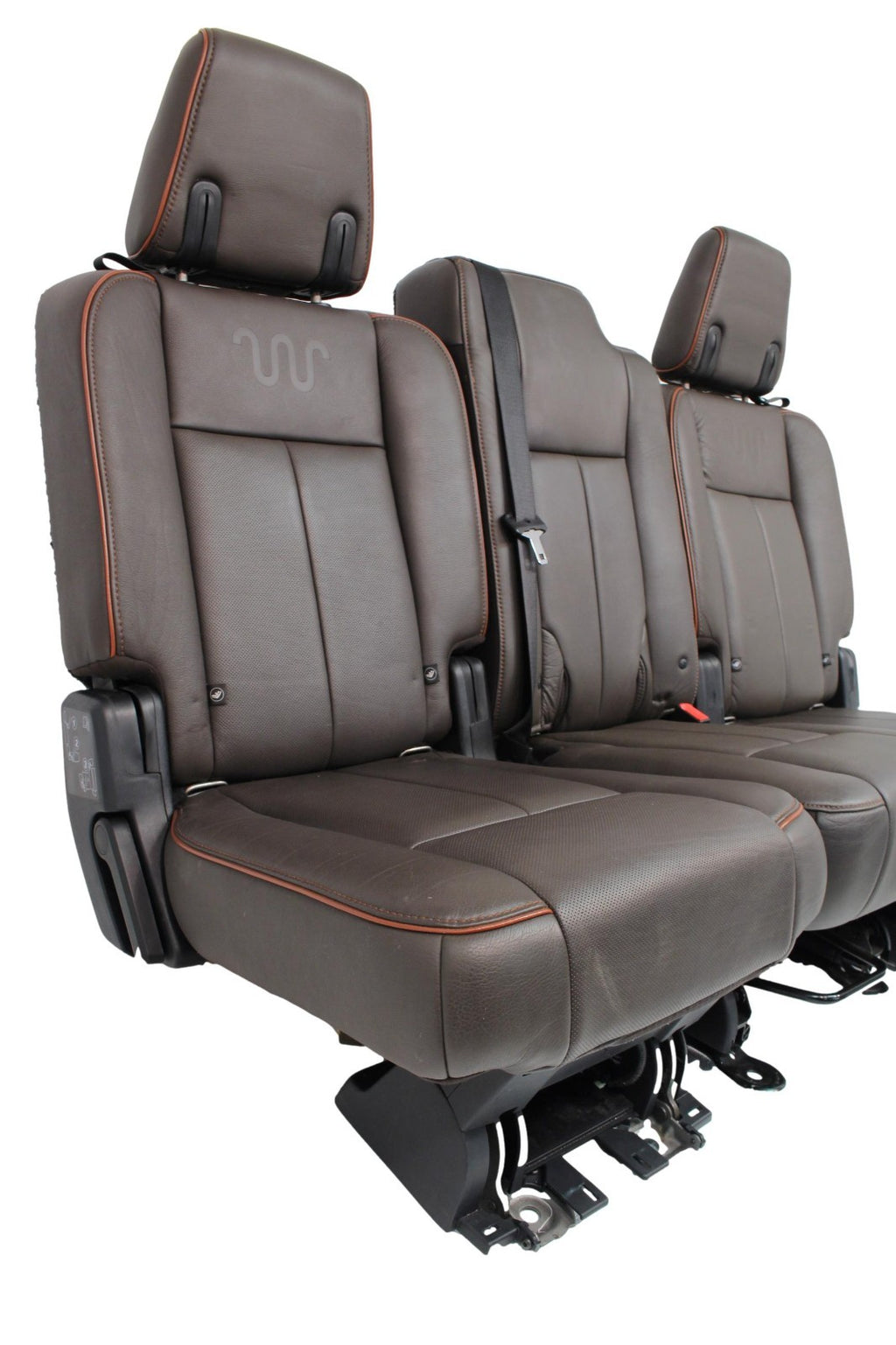 2015 - 2017 Ford Expedition King Ranch Seats 3 Row Set, Mesa Brown Leather OEM