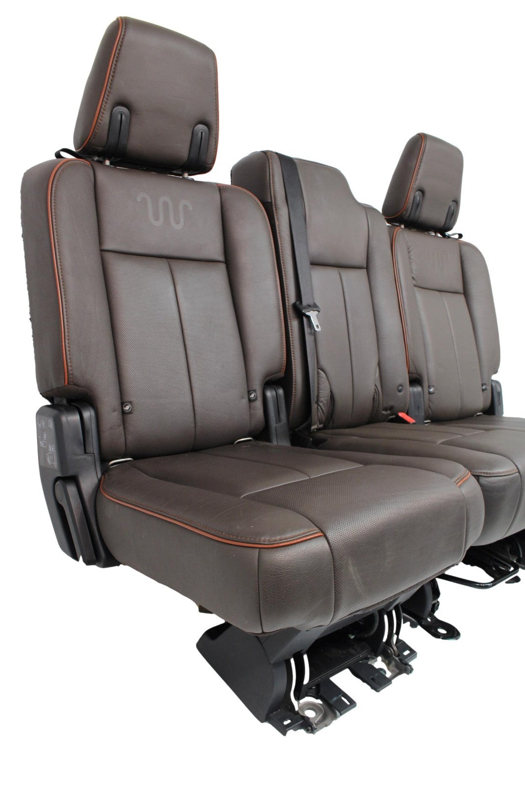 2015 - 2017 Ford Expedition King Ranch Seats 3 Row Set, Mesa Brown Leather OEM