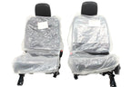18 - 26 Jeep JL JLU JT Wrangler Front Seats, Rubicon Black Nappa Leather w/ Red