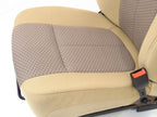 1999 - 2016 Ford Super Duty Front Seats, XLT Adobe Tan Cloth w/Power Driver OEM
