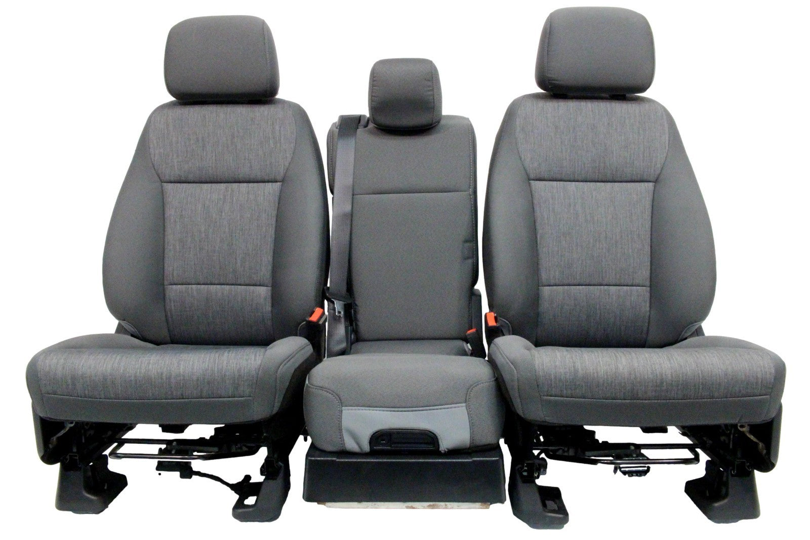 2021 - 2026 Ford F150 Front Seats, XL Slate Gray Cloth Manual Gray w/ Jumpseat