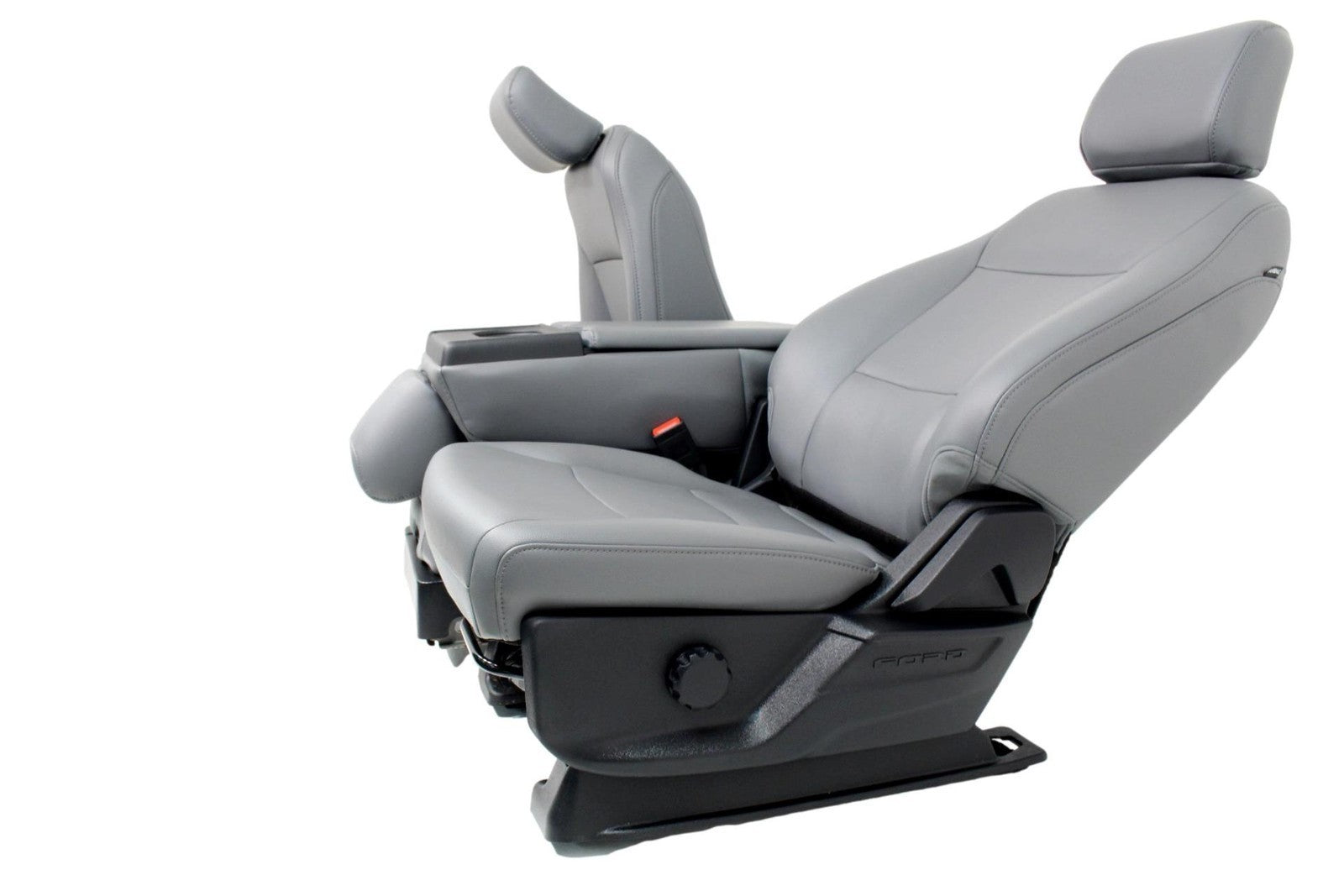 2023 - 2026 Ford Super Duty Front Seats, XL Slate Gray Vinyl Manual w/ Jumpseat