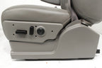 1999-2007 Sierra Silverado Heated Power Leather Seats Pewter Gray, 2-Way Lumbar