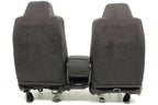 1998 - 2009 Ford Ranger Seats, 60-40 Split Bench, Black Gray Cloth, Extended Cab