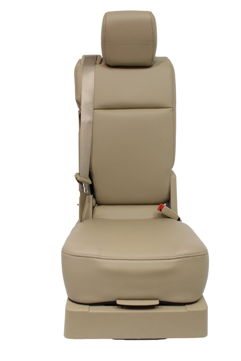 2015 - 2022 Ford F150 Super Duty Center Jumpseat, Camel Tan Leather w/ Brackets