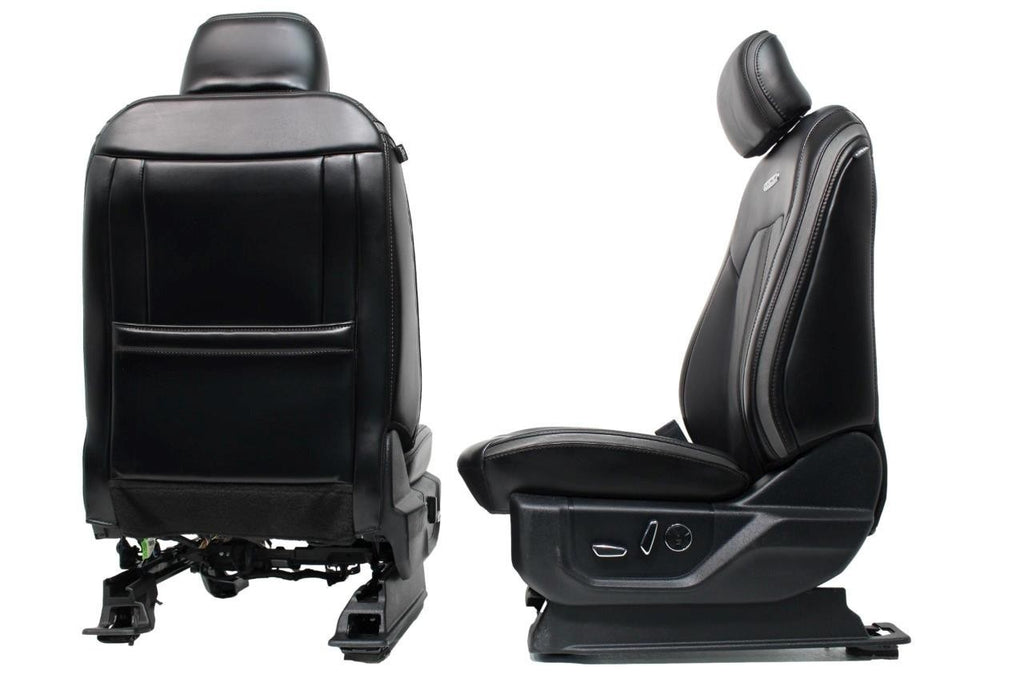 2015 - 2022 Ford F150 Super Duty Platinum Front Seats, Black Leather Heat & Cool