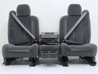 1999-2006 Sierra Silverado Front Seats, Dark Gray Cloth Split Bench w Jump Seat