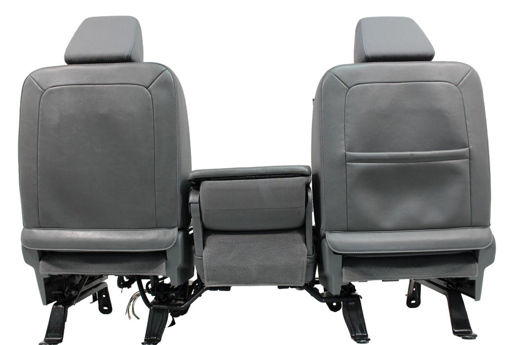2002 - 2009 Dodge Ram Split Bench Seat, Slate Gray Cloth w/ Power Driver, Lumbar