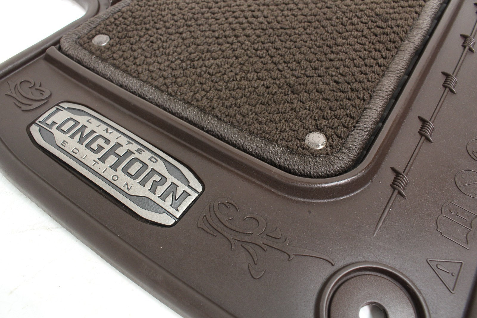 2019 - 2025 OEM Ram 1500 Longhorn Crew Cab All-Weather Floor Mats w Carpets