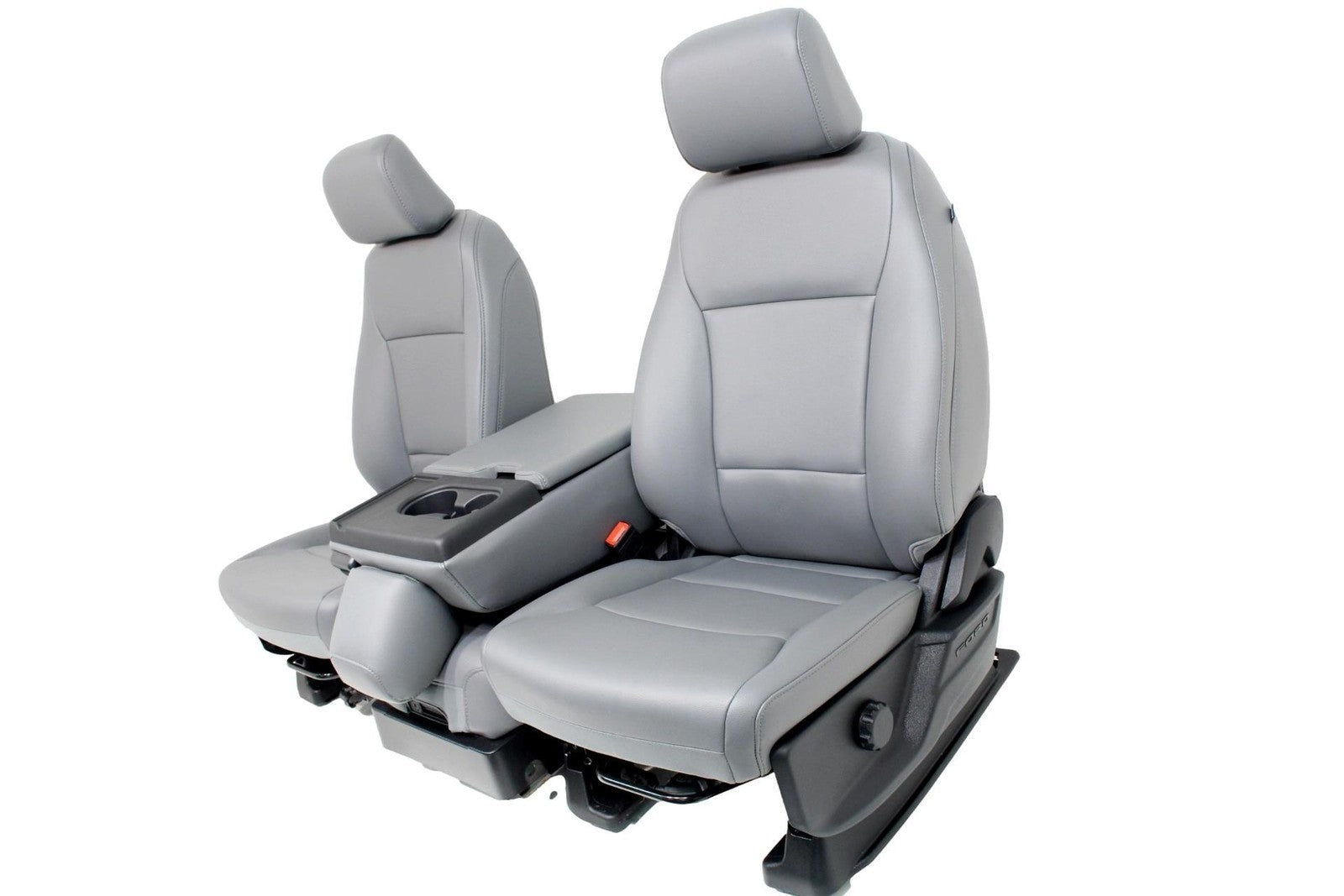 2023 - 2026 Ford Super Duty Front Seats, XL Slate Gray Vinyl Manual w/ Jumpseat