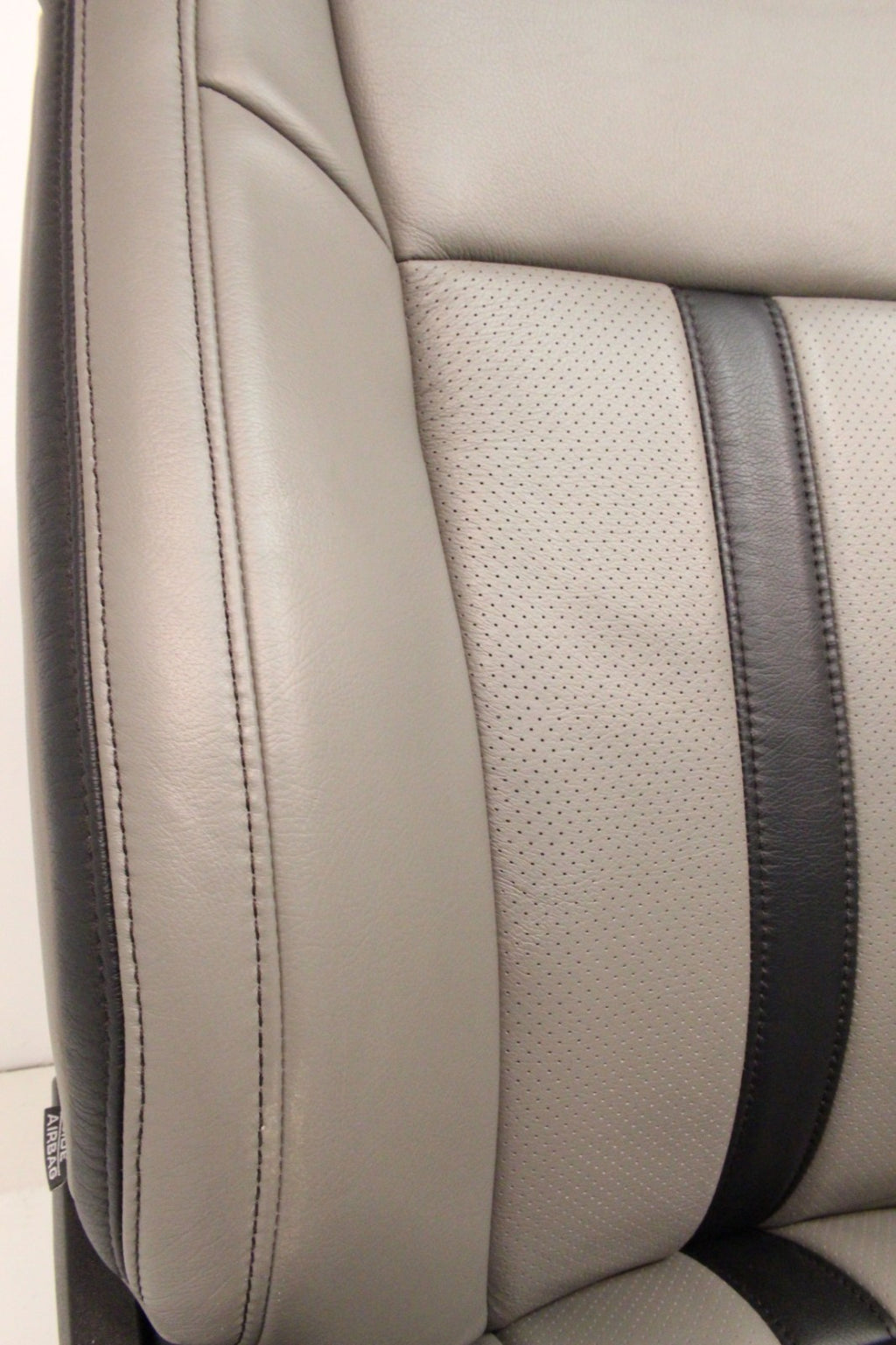 2015-2022 Ford F150 Super Duty Reg Cab Seats, XLT w/ Katzkin Earth Gray Leather